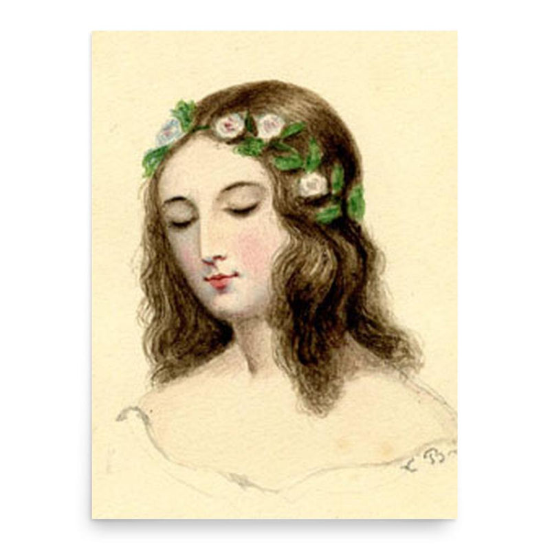 Fanny Geefs poster print, in size 18x24 inches.