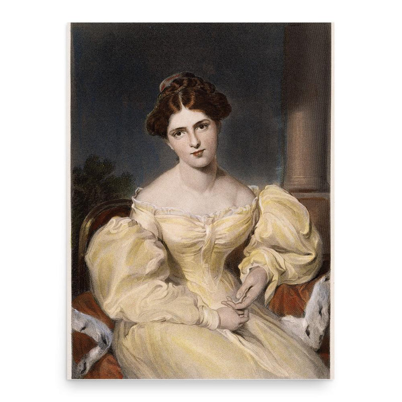 Fanny Kemble poster print, in size 18x24 inches.