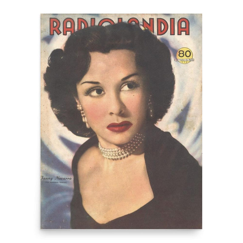 Fanny Navarro poster print, in size 18x24 inches.