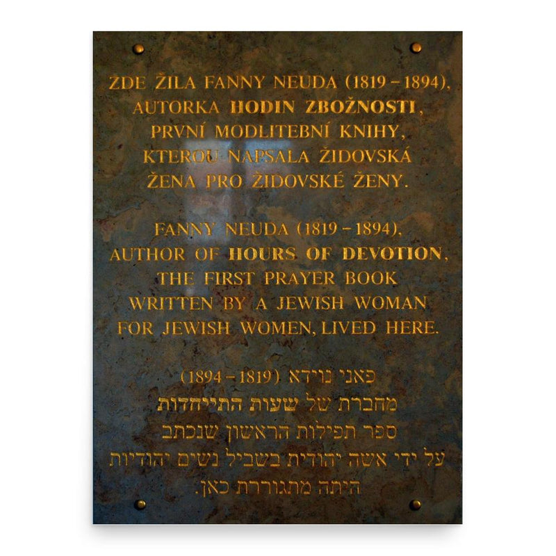 Fanny Neuda poster print, in size 18x24 inches.