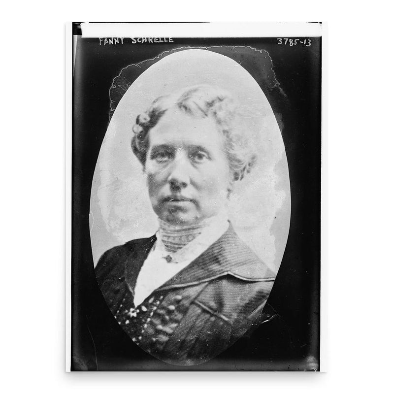 Fanny Schnelle poster print, in size 18x24 inches.