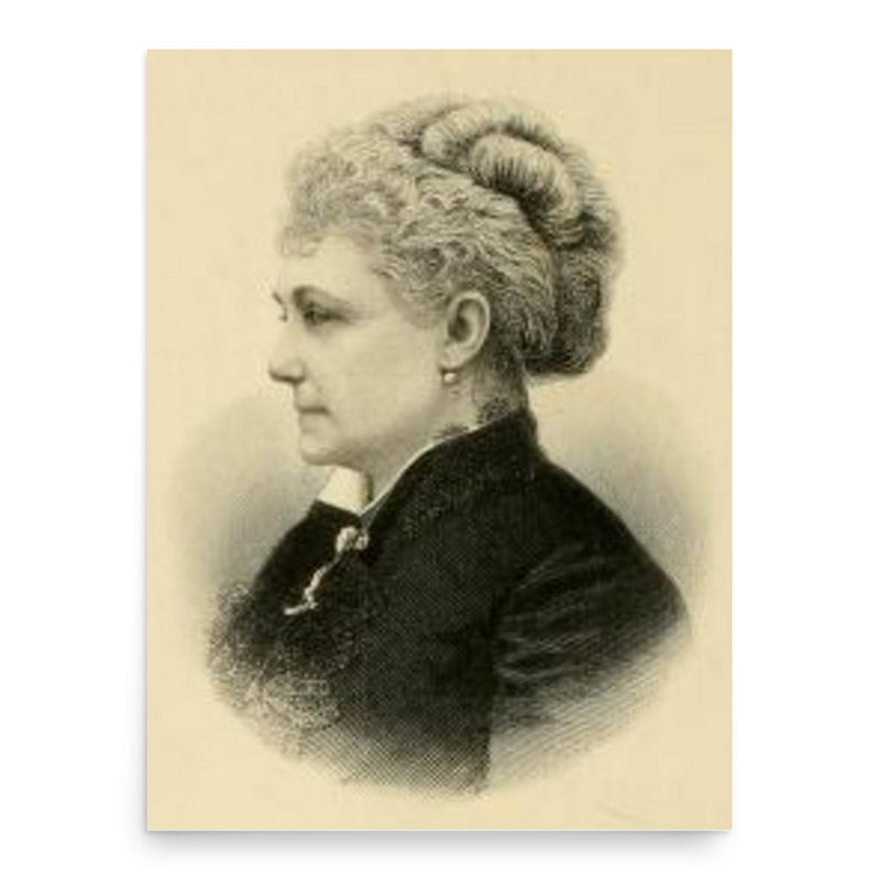 Fanny Stenhouse poster print, in size 18x24 inches.