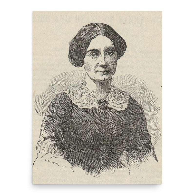 Fanny White poster print, in size 18x24 inches.