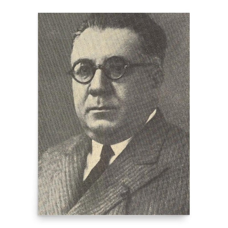 Faria de Vasconcelos poster print, in size 18x24 inches.