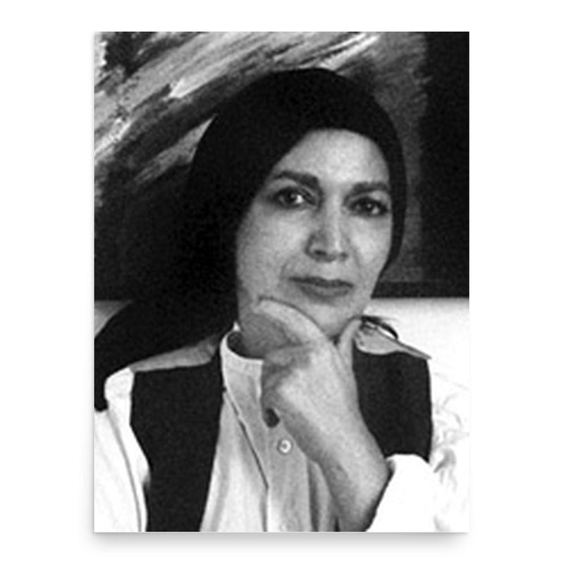 Farideh Lashai poster print, in size 18x24 inches.