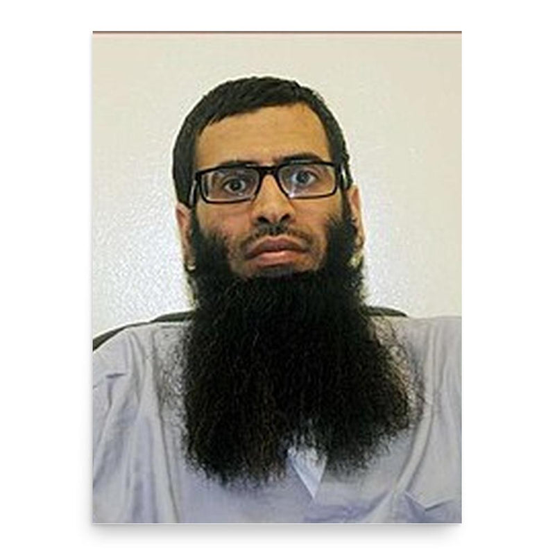 Faris al-Zahrani poster print, in size 18x24 inches.