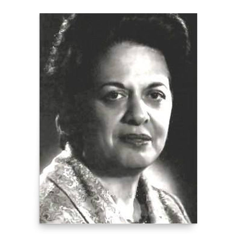 Farrokhroo Parsa poster print, in size 18x24 inches.