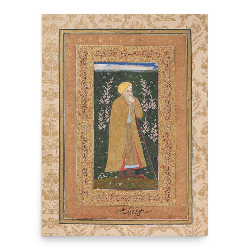Farrukh Beg poster print, in size 18x24 inches.