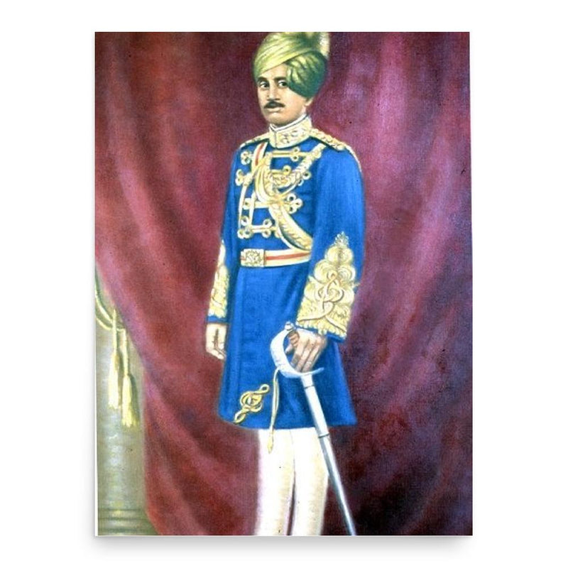 Fateh Naseeb Khan poster print, in size 18x24 inches.