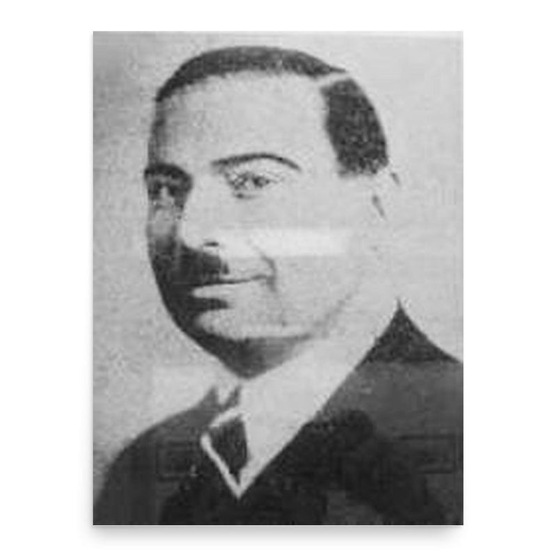 Fathallah Saqqal poster print, in size 18x24 inches.