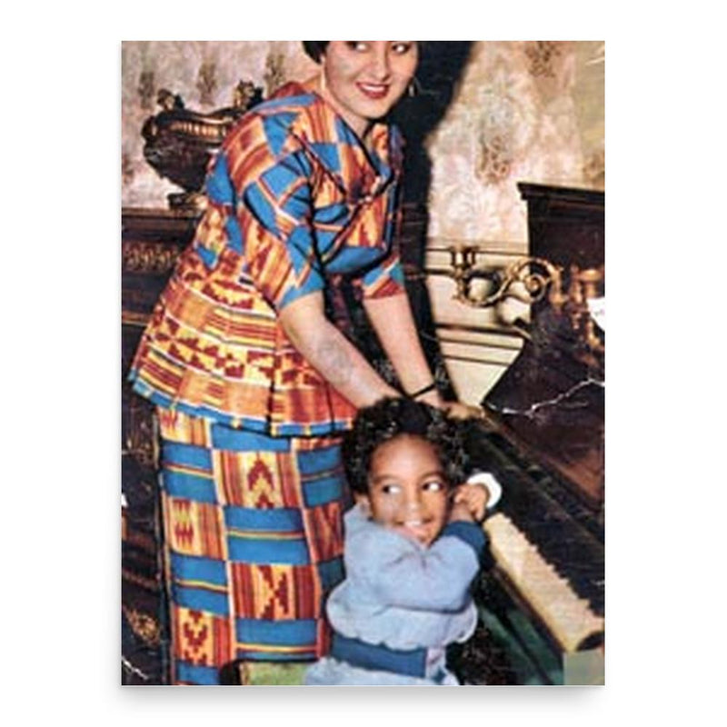 Fathia Nkrumah poster print, in size 18x24 inches.