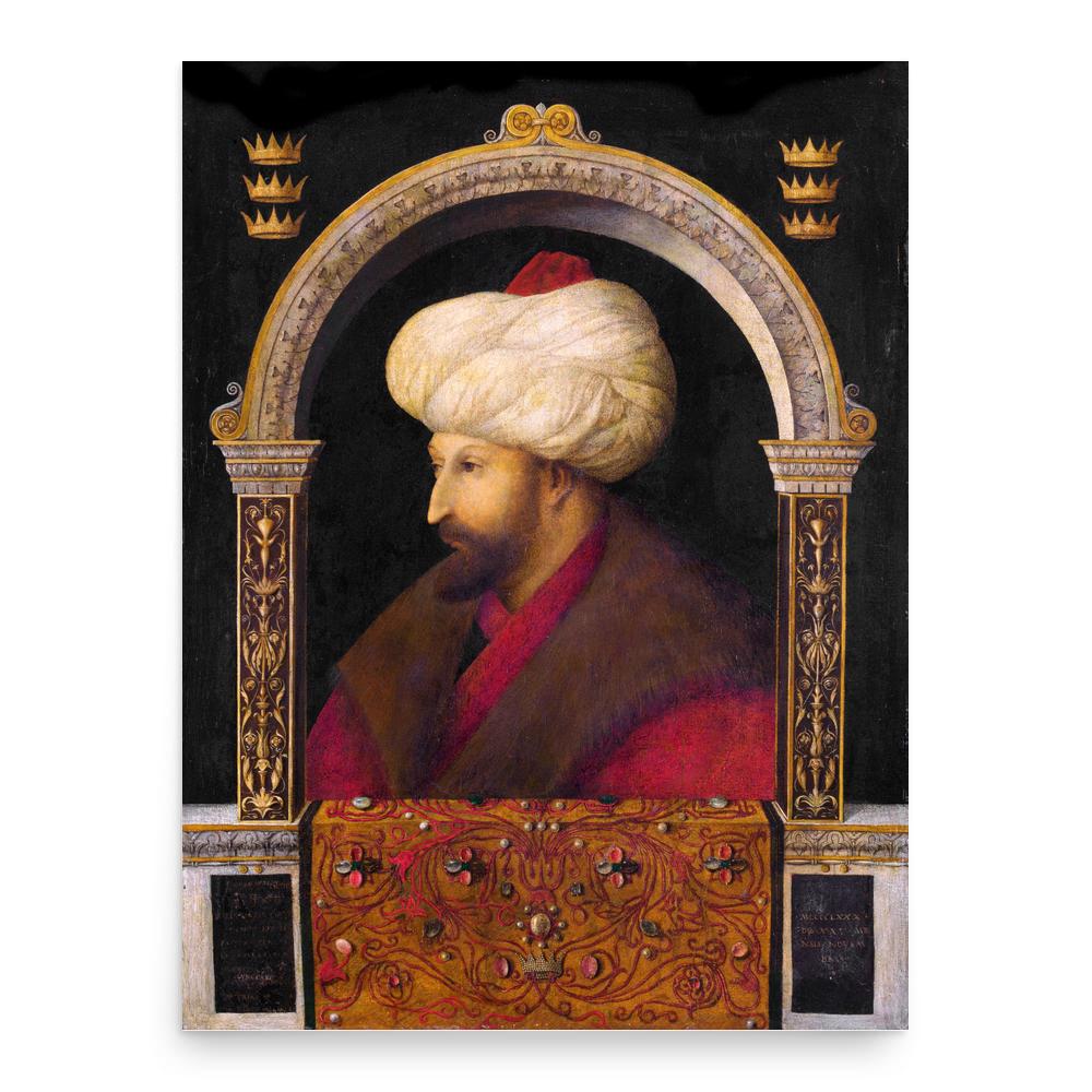 Fatih Sultan Mehmet poster print, in size 18x24 inches.