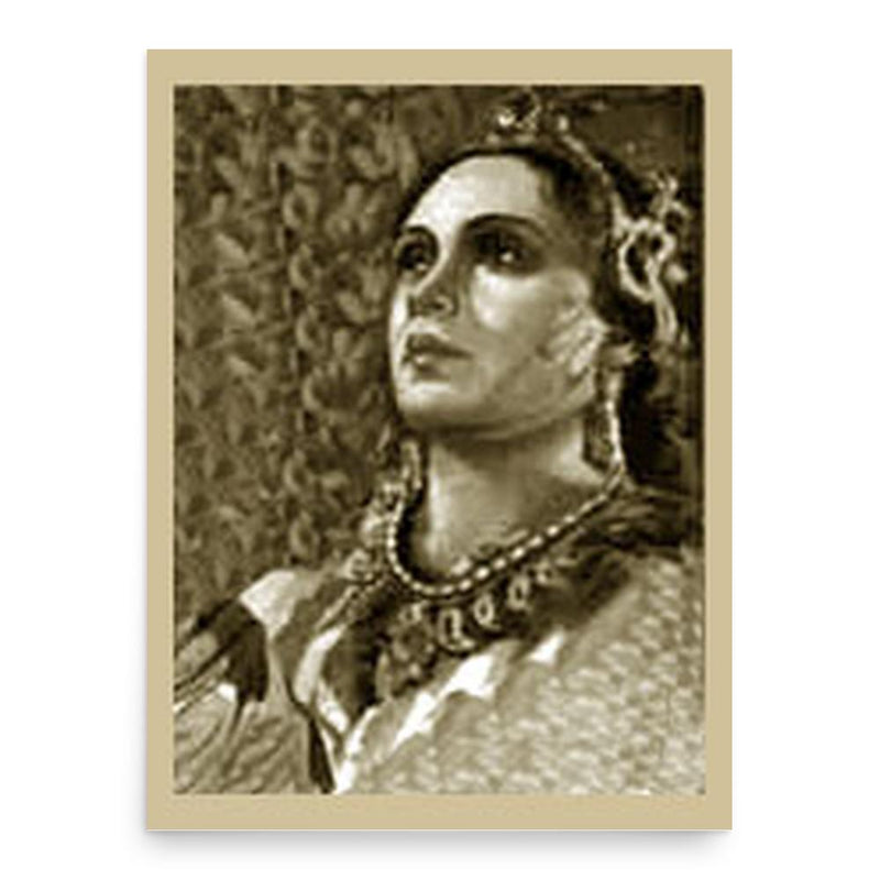 Fatma Begum poster print, in size 18x24 inches.