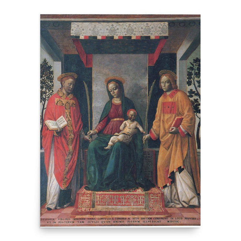 Faustinus and Jovita poster print, in size 18x24 inches.