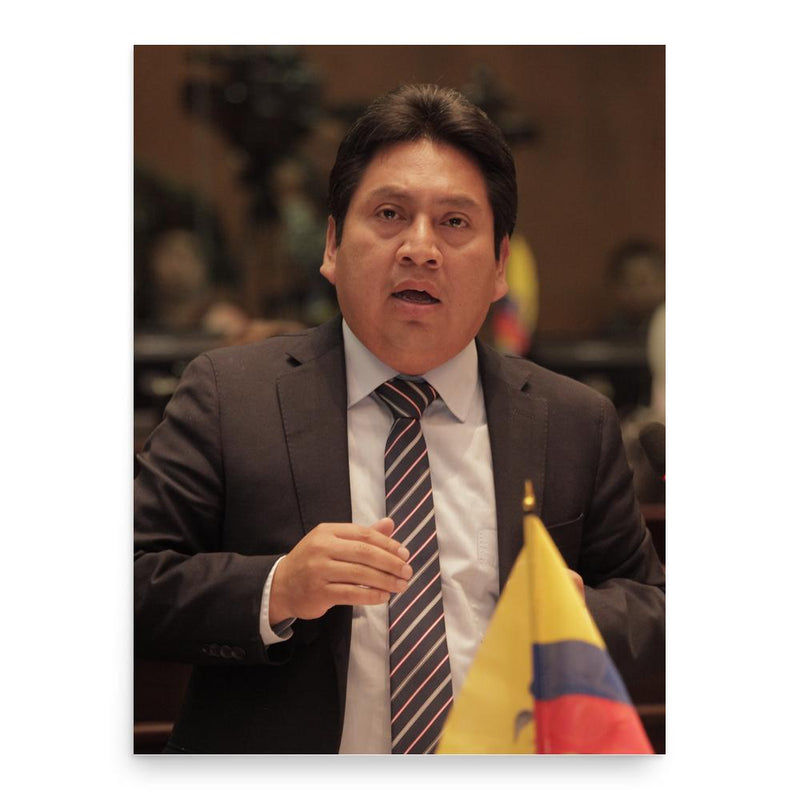 Fausto Cayambe poster print, in size 18x24 inches.