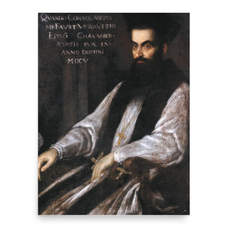 Fausto Veranzio poster print, in size 18x24 inches.