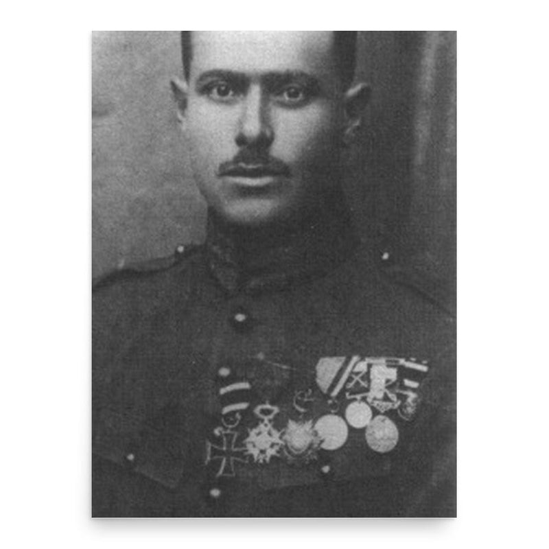 Fawzi al-Qawuqji poster print, in size 18x24 inches.