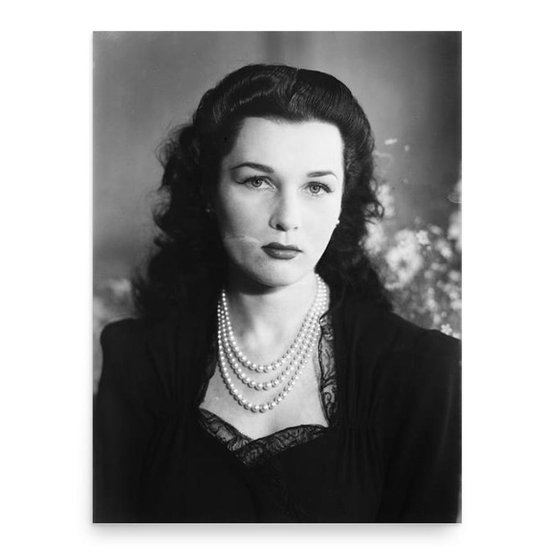 Fawzia Fuad of Egypt poster print, in size 18x24 inches.