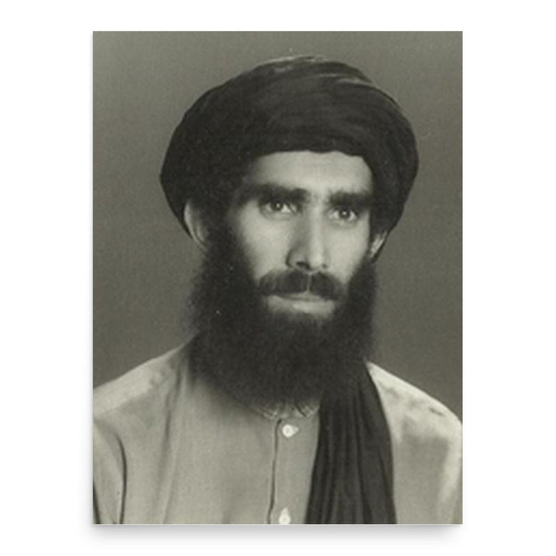 Fazal Haq Mujahid poster print, in size 18x24 inches.