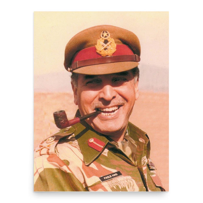 Fazle Haq poster print, in size 18x24 inches.