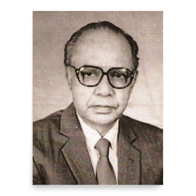 Fazlul Halim Chowdhury poster print, in size 18x24 inches.