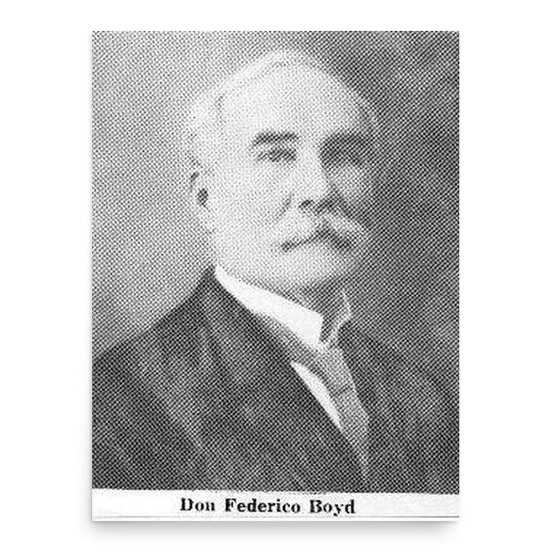 Federico Boyd poster print, in size 18x24 inches.