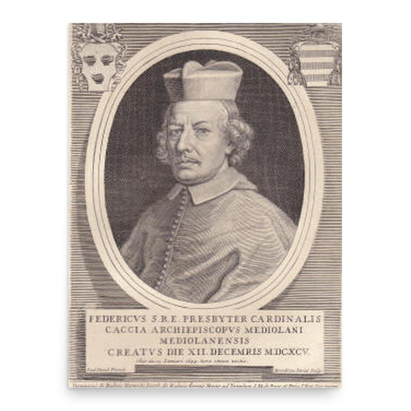 Federico Caccia poster print, in size 18x24 inches.