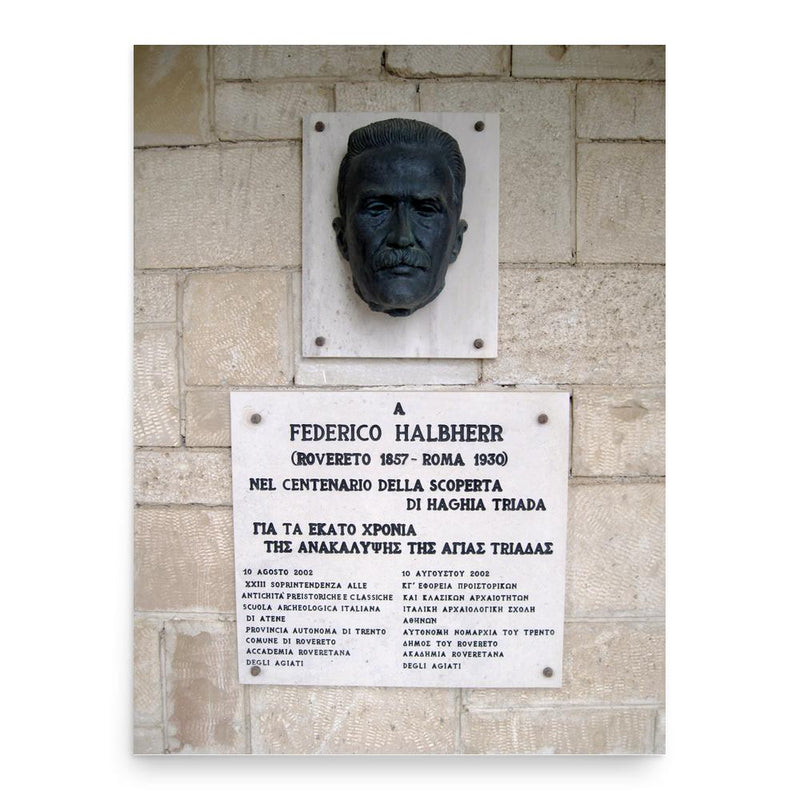 Federico Halbherr poster print, in size 18x24 inches.