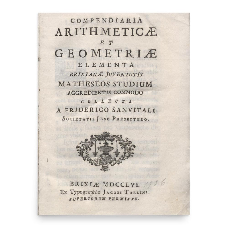 Federico Sanvitale poster print, in size 18x24 inches.