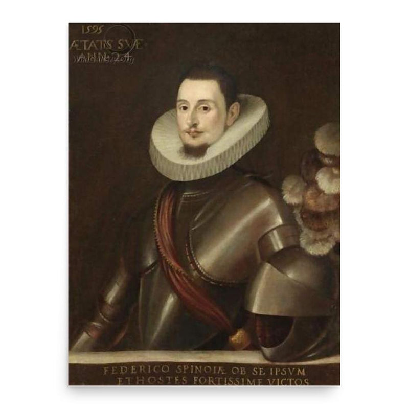 Federico Spinola poster print, in size 18x24 inches.