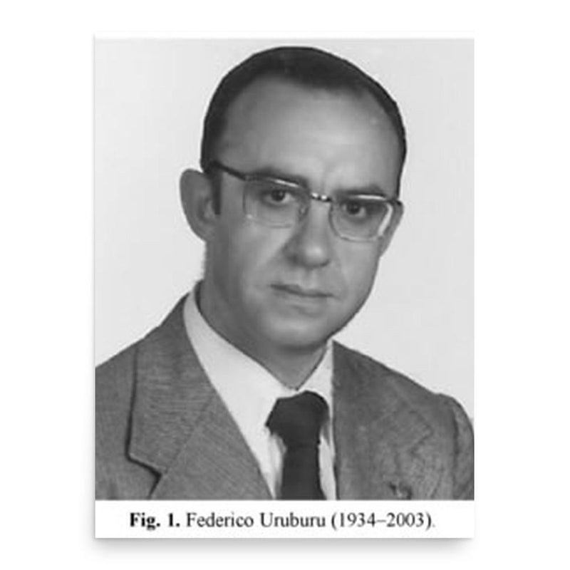 Federico Uruburu poster print, in size 18x24 inches.