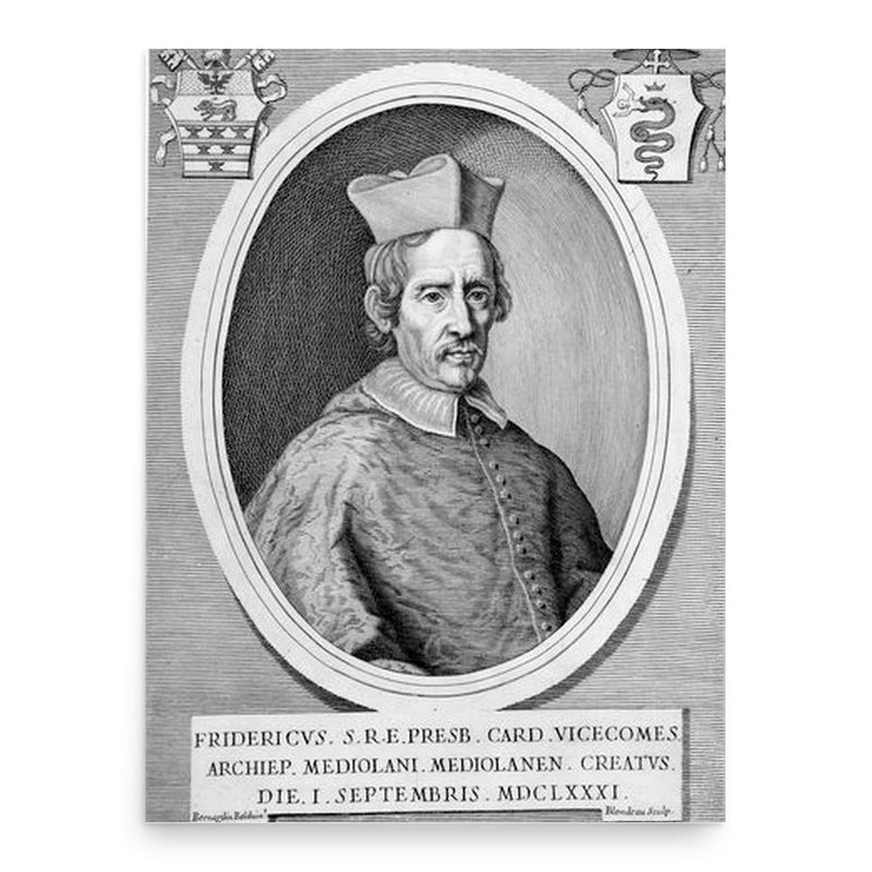 Federico Visconti poster print, in size 18x24 inches.