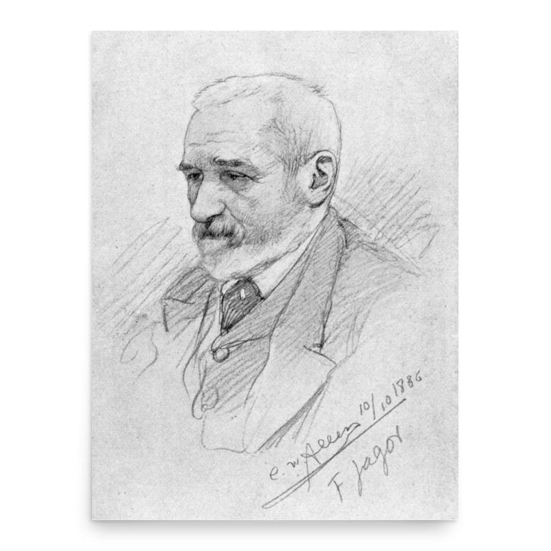 Fedor Jagor poster print, in size 18x24 inches.