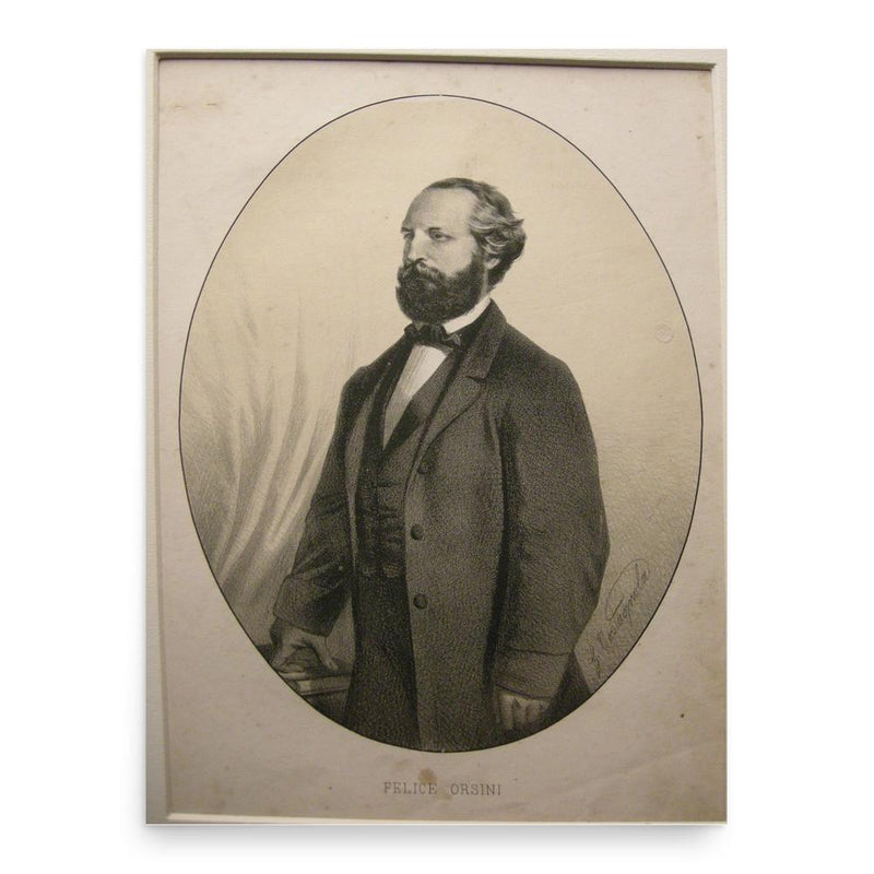 Felice Orsini poster print, in size 18x24 inches.