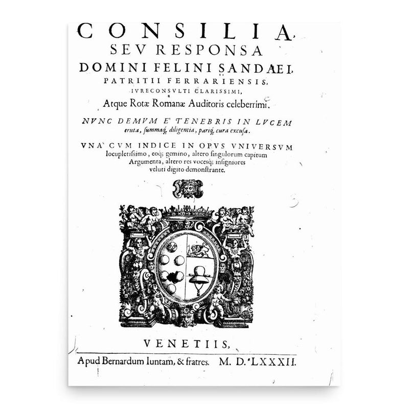 Felino Maria Sandeo poster print, in size 18x24 inches.