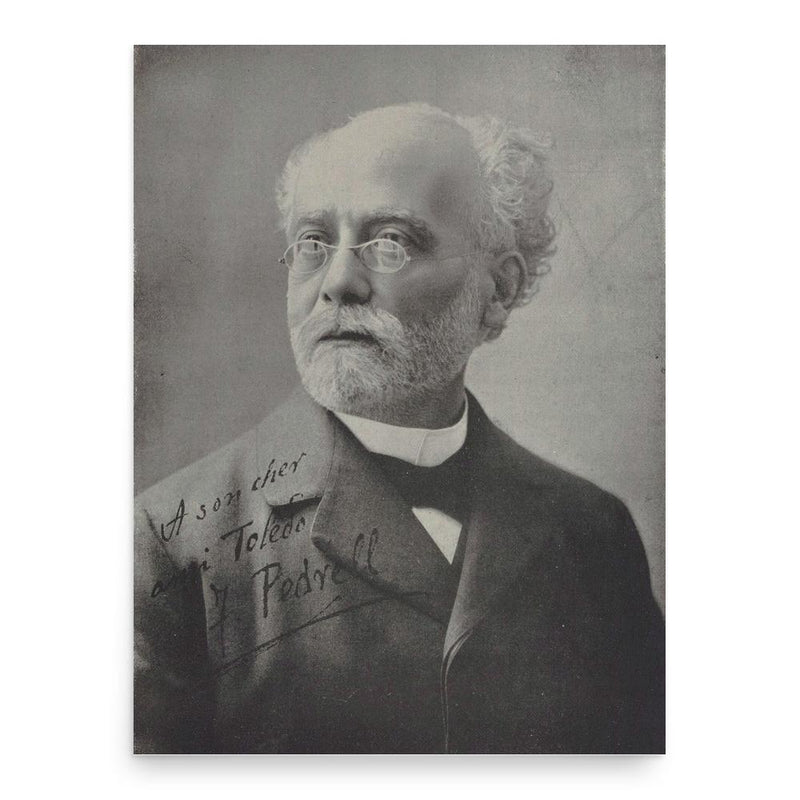 Felip Pedrell poster print, in size 18x24 inches.