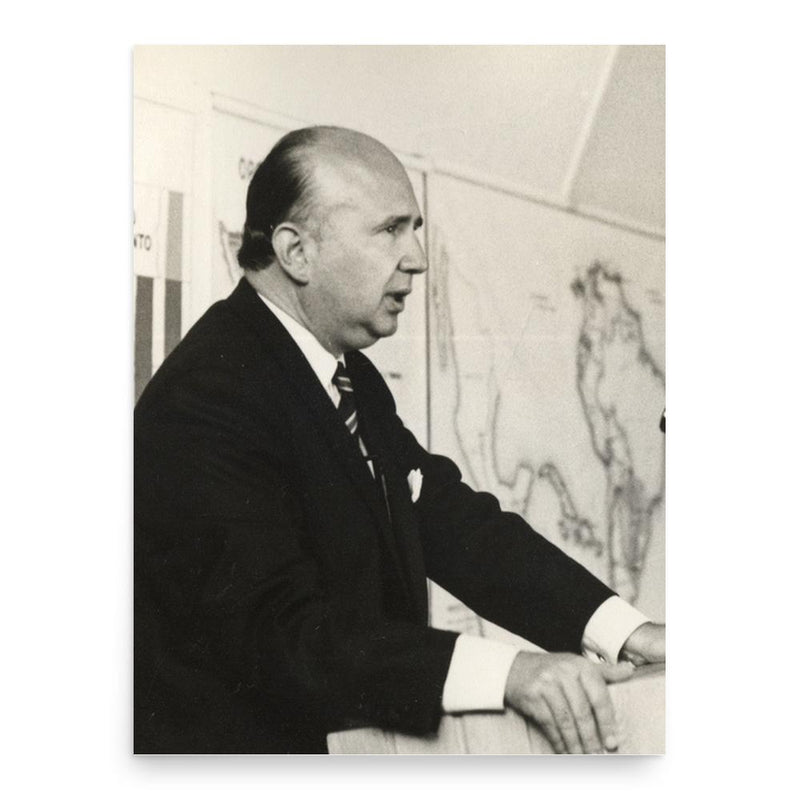 Felipe Herrera poster print, in size 18x24 inches.