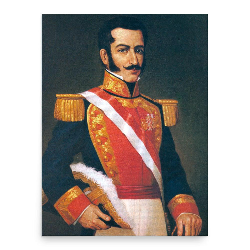 Felipe Santiago Salaverry poster print, in size 18x24 inches.