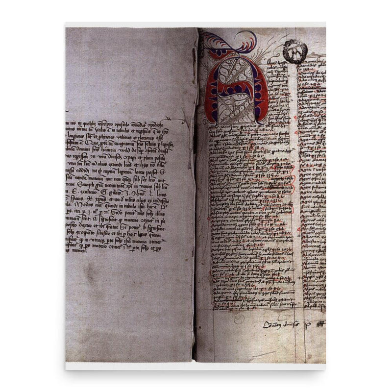 Felix Fabri poster print, in size 18x24 inches.