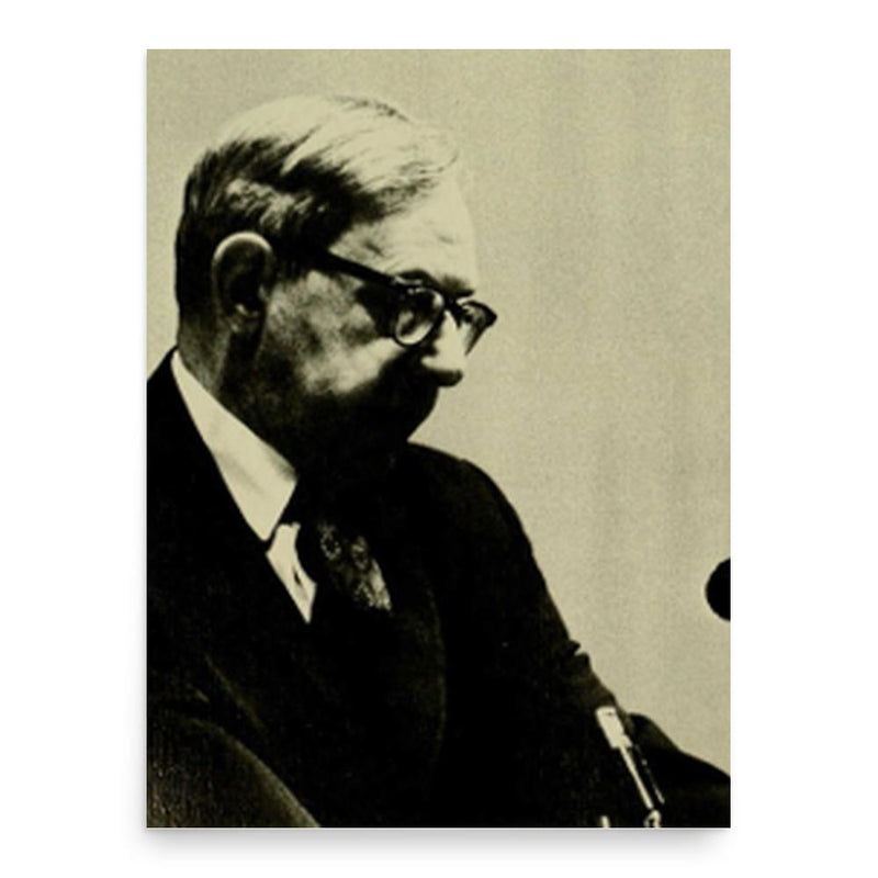 Felix Gilbert poster print, in size 18x24 inches.