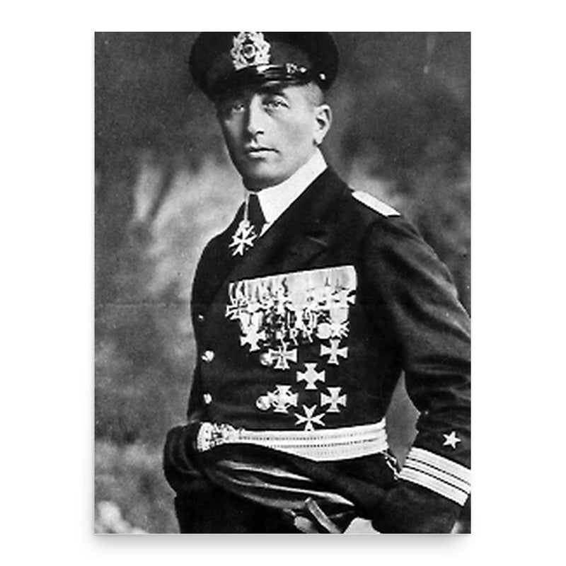 Felix von Luckner poster print, in size 18x24 inches.