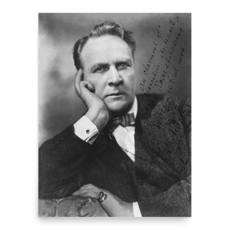 Feodor Chaliapin poster print, in size 18x24 inches.