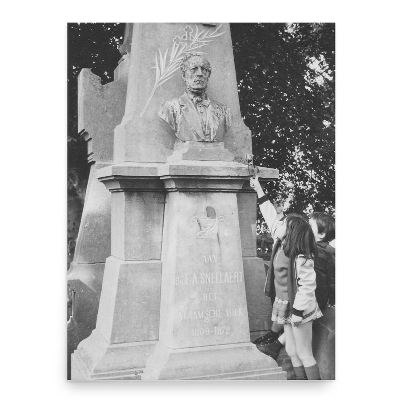Ferdinand Augustijn Snellaert poster print, in size 18x24 inches.