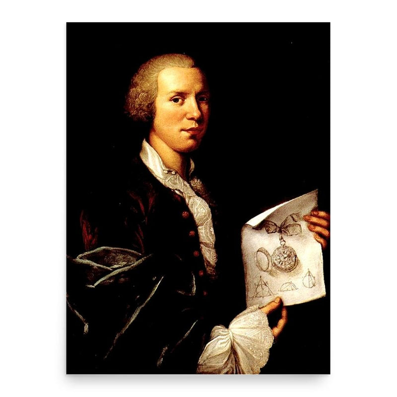 Ferdinand Berthoud poster print, in size 18x24 inches.