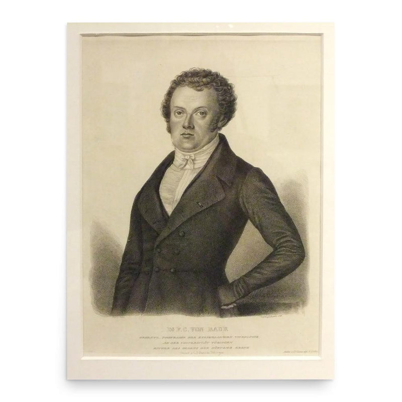 Ferdinand Christian Baur poster print, in size 18x24 inches.
