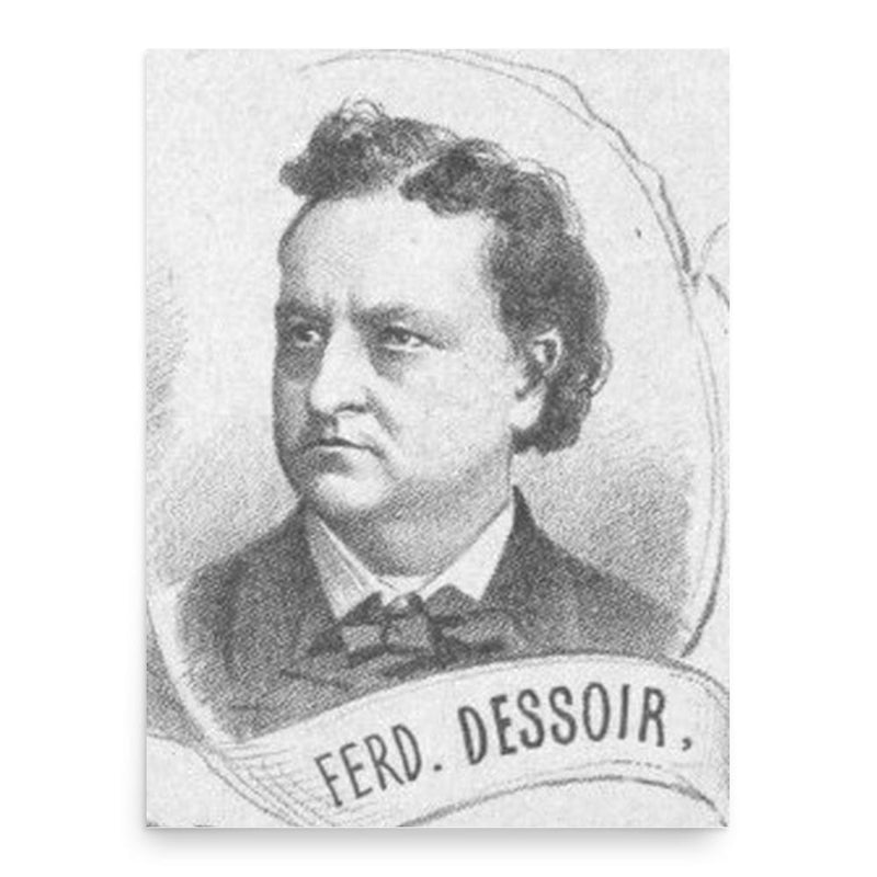 Ferdinand Dessoir poster print, in size 18x24 inches.