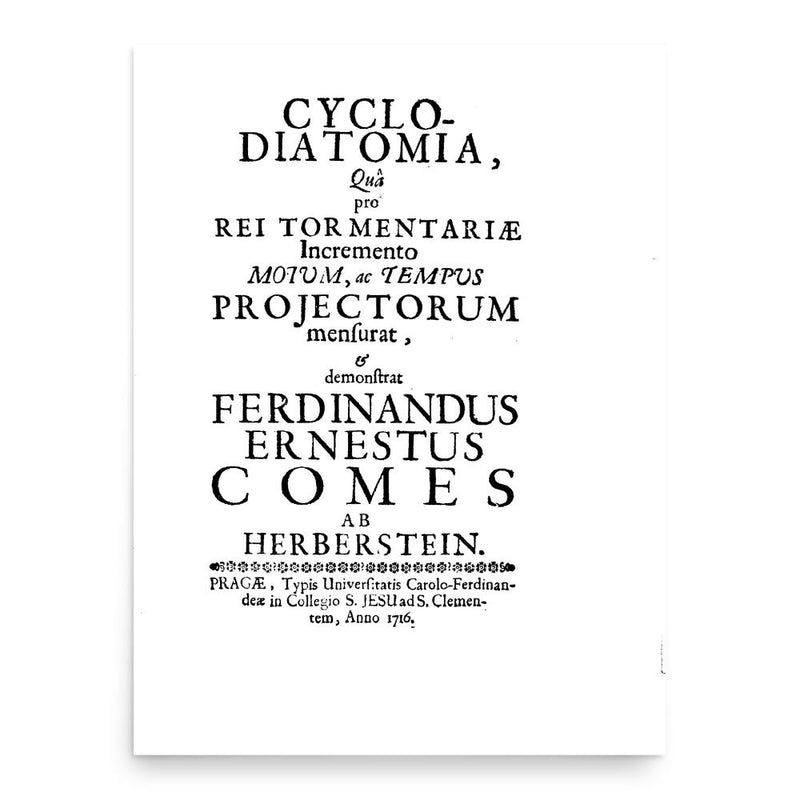 Ferdinand Ernst Karl Herberstein poster print, in size 18x24 inches.