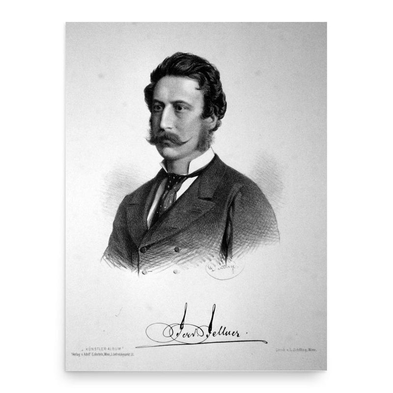Ferdinand Fellner poster print, in size 18x24 inches.