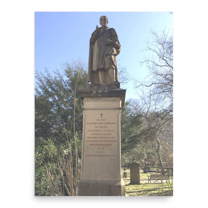 Ferdinand Geminian Wanker poster print, in size 18x24 inches.