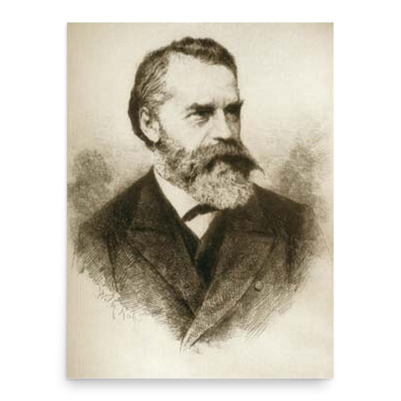 Ferdinand Gregorovius poster print, in size 18x24 inches.